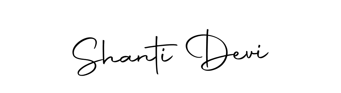 Create a beautiful signature design for name Shanti Devi. With this signature (Autography-DOLnW) fonts, you can make a handwritten signature for free. Shanti Devi signature style 10 images and pictures png