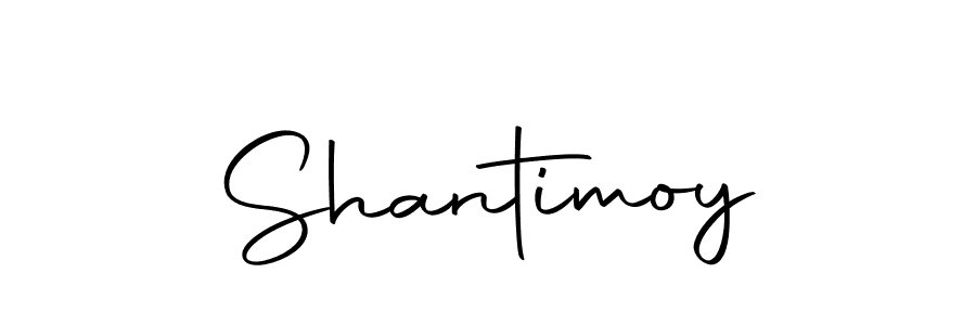 Create a beautiful signature design for name Shantimoy. With this signature (Autography-DOLnW) fonts, you can make a handwritten signature for free. Shantimoy signature style 10 images and pictures png