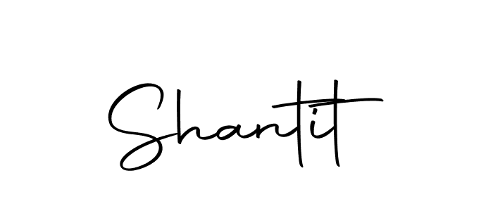 Use a signature maker to create a handwritten signature online. With this signature software, you can design (Autography-DOLnW) your own signature for name Shantit. Shantit signature style 10 images and pictures png