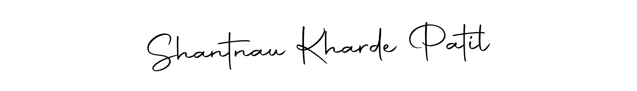 Use a signature maker to create a handwritten signature online. With this signature software, you can design (Autography-DOLnW) your own signature for name Shantnau Kharde Patil. Shantnau Kharde Patil signature style 10 images and pictures png