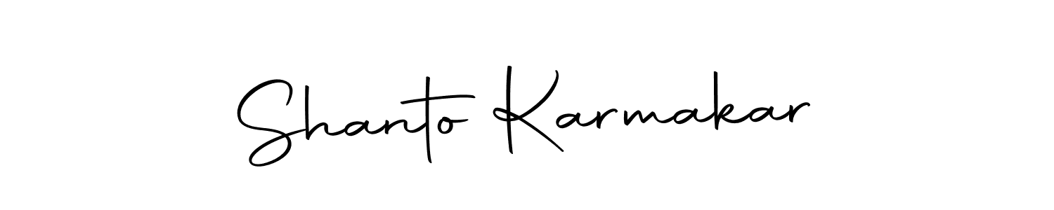 The best way (Autography-DOLnW) to make a short signature is to pick only two or three words in your name. The name Shanto Karmakar include a total of six letters. For converting this name. Shanto Karmakar signature style 10 images and pictures png