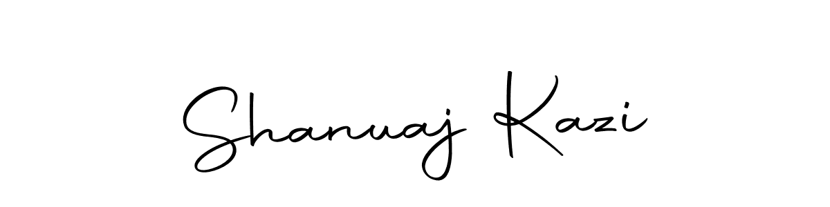 Make a beautiful signature design for name Shanuaj Kazi. With this signature (Autography-DOLnW) style, you can create a handwritten signature for free. Shanuaj Kazi signature style 10 images and pictures png