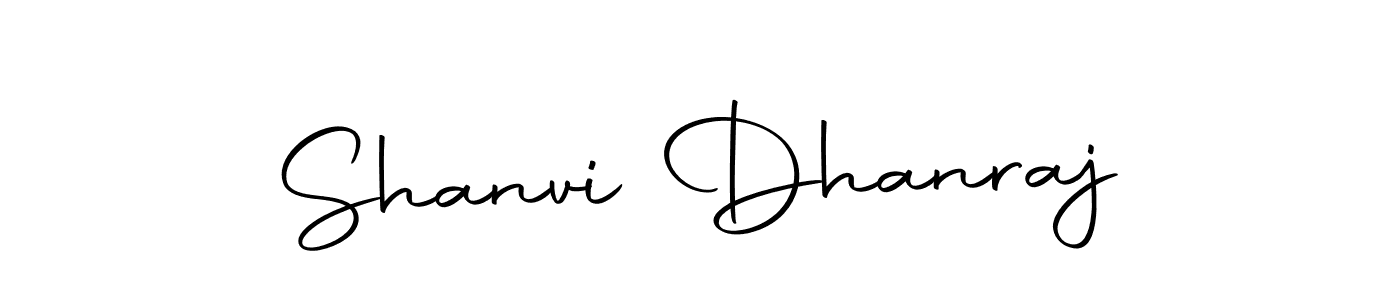 Use a signature maker to create a handwritten signature online. With this signature software, you can design (Autography-DOLnW) your own signature for name Shanvi Dhanraj. Shanvi Dhanraj signature style 10 images and pictures png