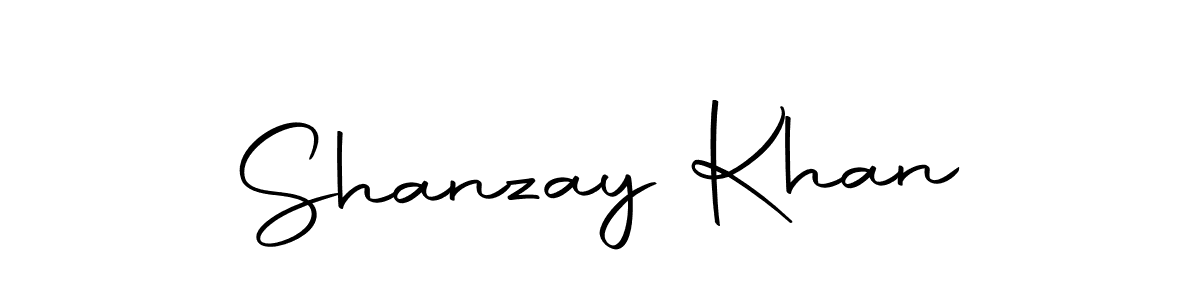 Design your own signature with our free online signature maker. With this signature software, you can create a handwritten (Autography-DOLnW) signature for name Shanzay Khan. Shanzay Khan signature style 10 images and pictures png