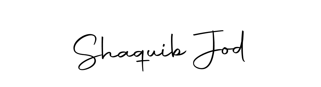 How to make Shaquib Jod name signature. Use Autography-DOLnW style for creating short signs online. This is the latest handwritten sign. Shaquib Jod signature style 10 images and pictures png