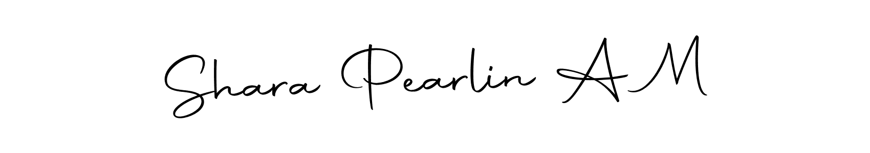Design your own signature with our free online signature maker. With this signature software, you can create a handwritten (Autography-DOLnW) signature for name Shara Pearlin A M. Shara Pearlin A M signature style 10 images and pictures png