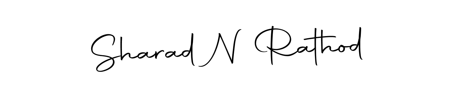 Design your own signature with our free online signature maker. With this signature software, you can create a handwritten (Autography-DOLnW) signature for name Sharad N Rathod. Sharad N Rathod signature style 10 images and pictures png