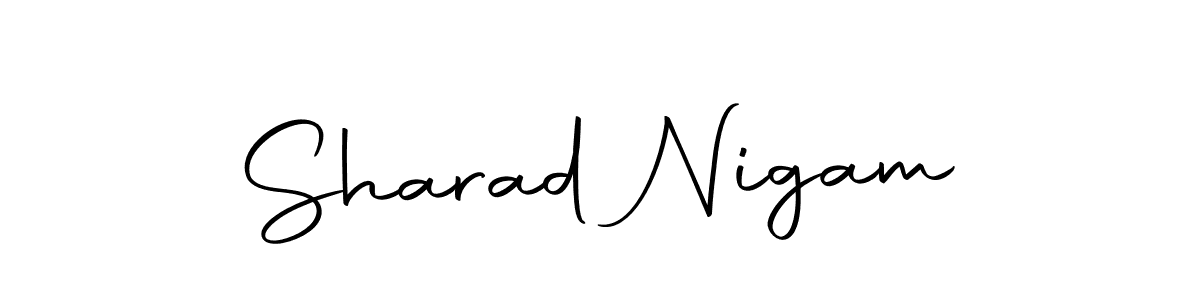 Create a beautiful signature design for name Sharad Nigam. With this signature (Autography-DOLnW) fonts, you can make a handwritten signature for free. Sharad Nigam signature style 10 images and pictures png