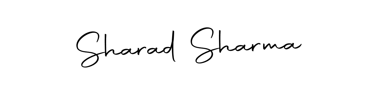 Design your own signature with our free online signature maker. With this signature software, you can create a handwritten (Autography-DOLnW) signature for name Sharad Sharma. Sharad Sharma signature style 10 images and pictures png