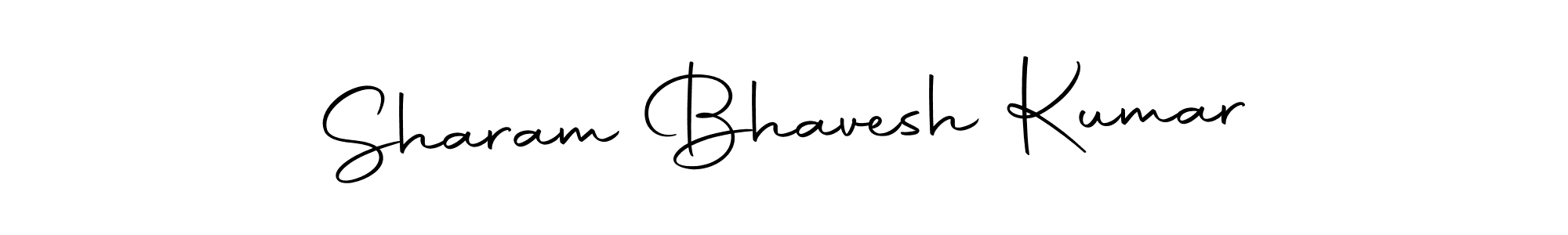 Create a beautiful signature design for name Sharam Bhavesh Kumar. With this signature (Autography-DOLnW) fonts, you can make a handwritten signature for free. Sharam Bhavesh Kumar signature style 10 images and pictures png