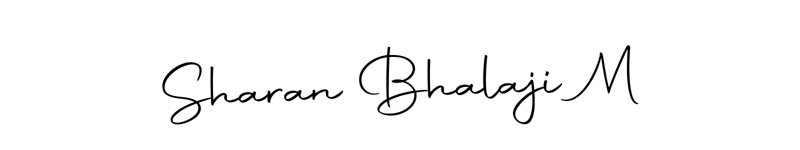 The best way (Autography-DOLnW) to make a short signature is to pick only two or three words in your name. The name Sharan Bhalaji M include a total of six letters. For converting this name. Sharan Bhalaji M signature style 10 images and pictures png