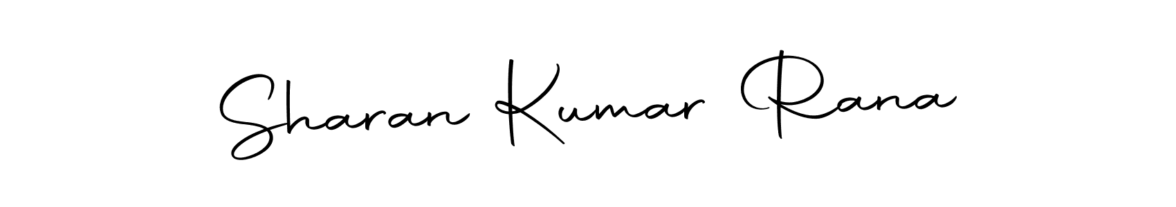 Create a beautiful signature design for name Sharan Kumar Rana. With this signature (Autography-DOLnW) fonts, you can make a handwritten signature for free. Sharan Kumar Rana signature style 10 images and pictures png