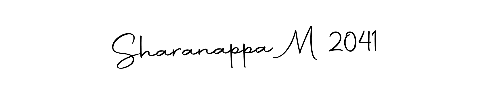 How to make Sharanappa M 2041 signature? Autography-DOLnW is a professional autograph style. Create handwritten signature for Sharanappa M 2041 name. Sharanappa M 2041 signature style 10 images and pictures png