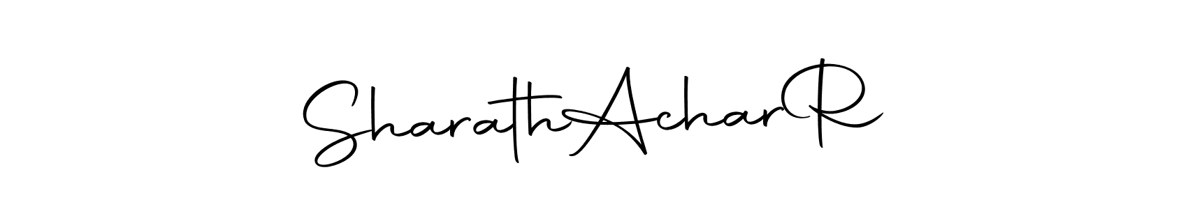 Use a signature maker to create a handwritten signature online. With this signature software, you can design (Autography-DOLnW) your own signature for name Sharath  Achar  R. Sharath  Achar  R signature style 10 images and pictures png