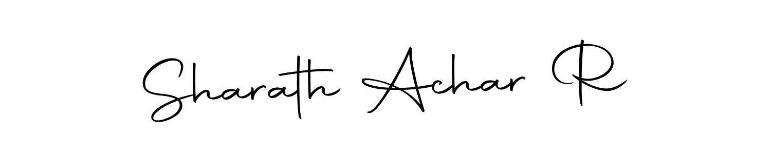 Similarly Autography-DOLnW is the best handwritten signature design. Signature creator online .You can use it as an online autograph creator for name Sharath Achar R. Sharath Achar R signature style 10 images and pictures png