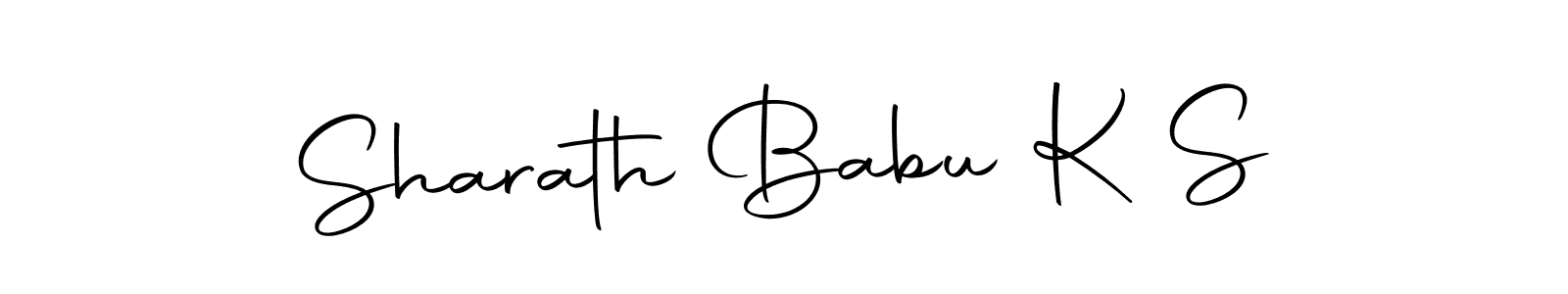 You should practise on your own different ways (Autography-DOLnW) to write your name (Sharath Babu K S) in signature. don't let someone else do it for you. Sharath Babu K S signature style 10 images and pictures png