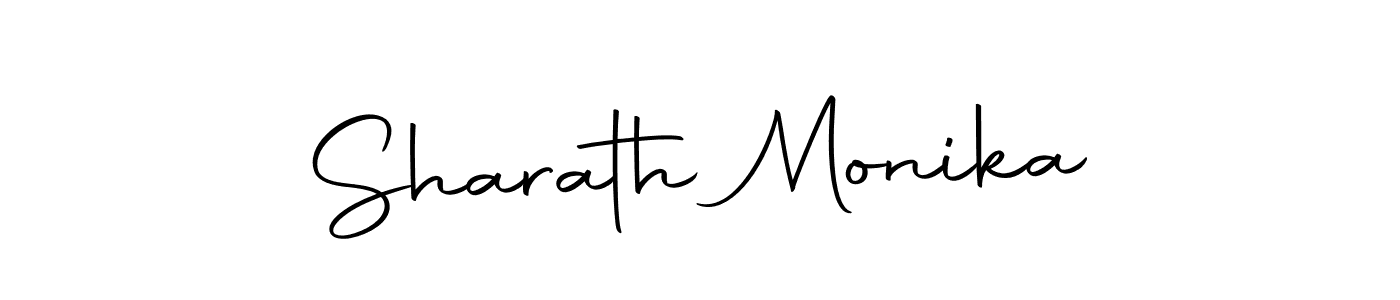 You should practise on your own different ways (Autography-DOLnW) to write your name (Sharath Monika) in signature. don't let someone else do it for you. Sharath Monika signature style 10 images and pictures png