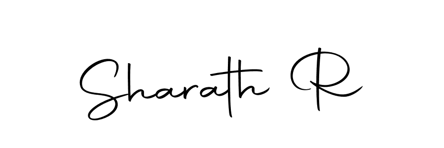 Use a signature maker to create a handwritten signature online. With this signature software, you can design (Autography-DOLnW) your own signature for name Sharath R. Sharath R signature style 10 images and pictures png