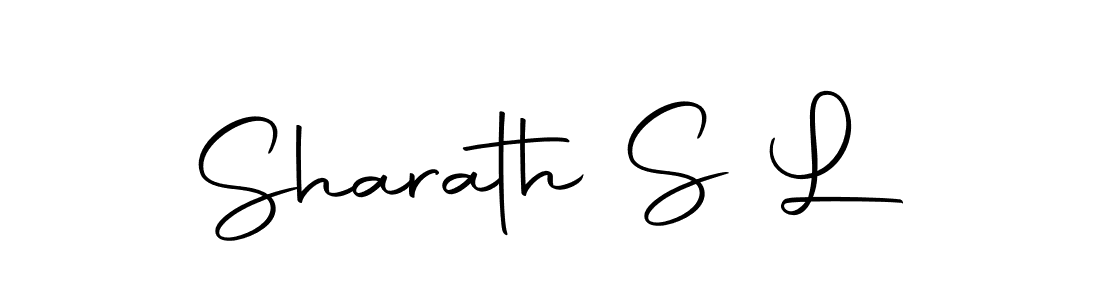 Create a beautiful signature design for name Sharath S L. With this signature (Autography-DOLnW) fonts, you can make a handwritten signature for free. Sharath S L signature style 10 images and pictures png