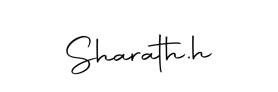 Create a beautiful signature design for name Sharath.h. With this signature (Autography-DOLnW) fonts, you can make a handwritten signature for free. Sharath.h signature style 10 images and pictures png