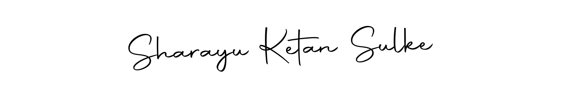 How to make Sharayu Ketan Sulke name signature. Use Autography-DOLnW style for creating short signs online. This is the latest handwritten sign. Sharayu Ketan Sulke signature style 10 images and pictures png