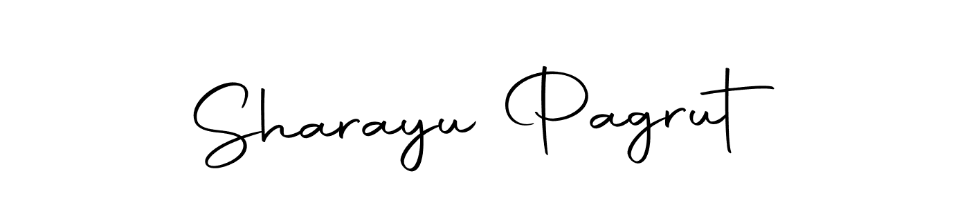 Sharayu Pagrut stylish signature style. Best Handwritten Sign (Autography-DOLnW) for my name. Handwritten Signature Collection Ideas for my name Sharayu Pagrut. Sharayu Pagrut signature style 10 images and pictures png