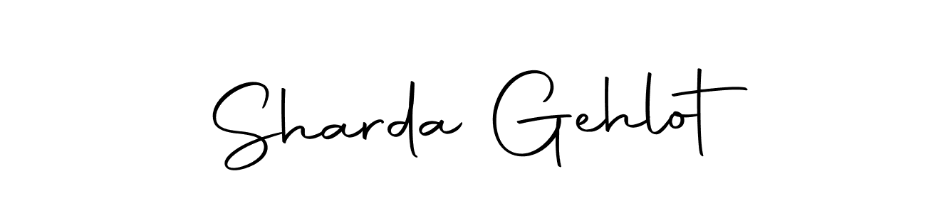 Use a signature maker to create a handwritten signature online. With this signature software, you can design (Autography-DOLnW) your own signature for name Sharda Gehlot. Sharda Gehlot signature style 10 images and pictures png