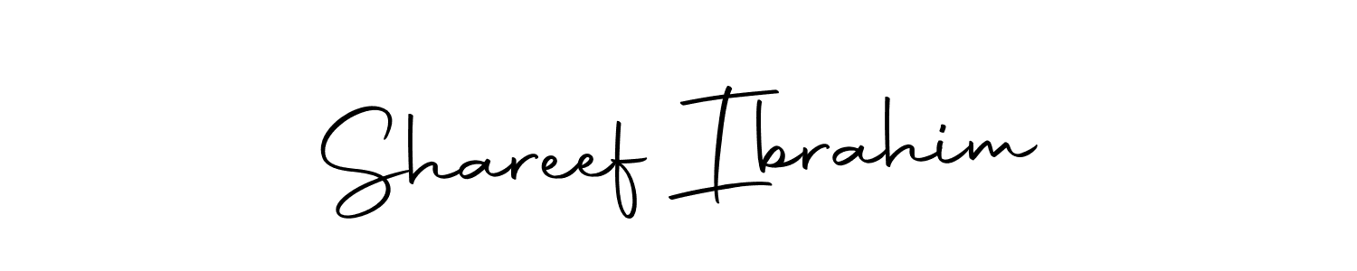 How to make Shareef Ibrahim name signature. Use Autography-DOLnW style for creating short signs online. This is the latest handwritten sign. Shareef Ibrahim signature style 10 images and pictures png
