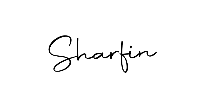 Create a beautiful signature design for name Sharfin. With this signature (Autography-DOLnW) fonts, you can make a handwritten signature for free. Sharfin signature style 10 images and pictures png