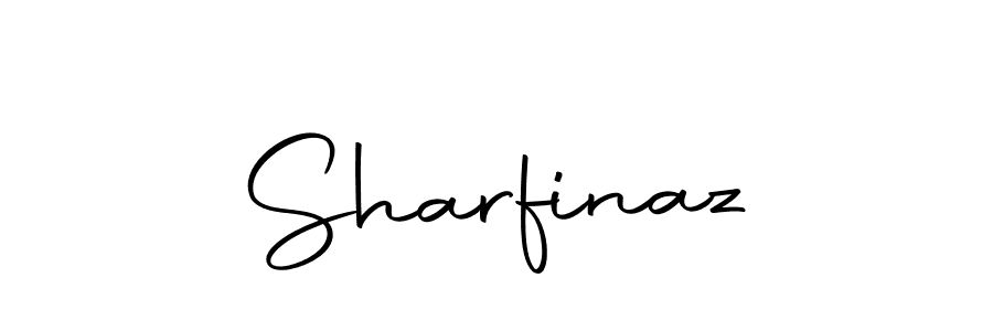 Make a beautiful signature design for name Sharfinaz. With this signature (Autography-DOLnW) style, you can create a handwritten signature for free. Sharfinaz signature style 10 images and pictures png