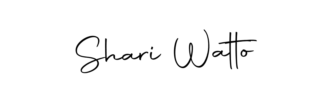 Make a beautiful signature design for name Shari Watto. With this signature (Autography-DOLnW) style, you can create a handwritten signature for free. Shari Watto signature style 10 images and pictures png