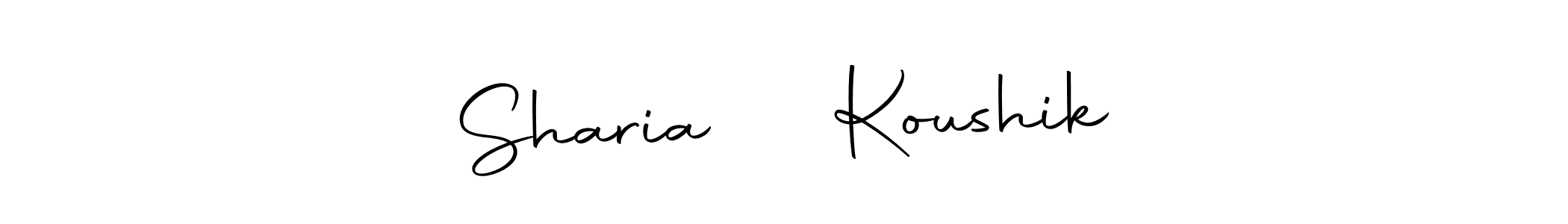 Design your own signature with our free online signature maker. With this signature software, you can create a handwritten (Autography-DOLnW) signature for name Sharia ❤️ Koushik. Sharia ❤️ Koushik signature style 10 images and pictures png