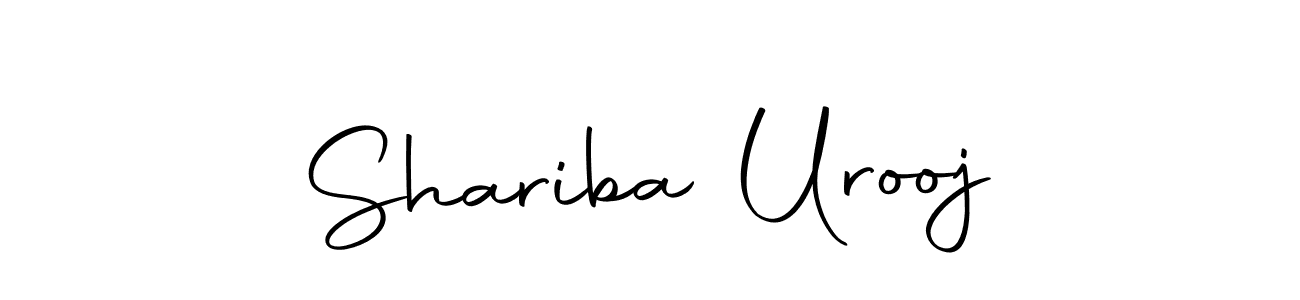 Design your own signature with our free online signature maker. With this signature software, you can create a handwritten (Autography-DOLnW) signature for name Shariba Urooj. Shariba Urooj signature style 10 images and pictures png