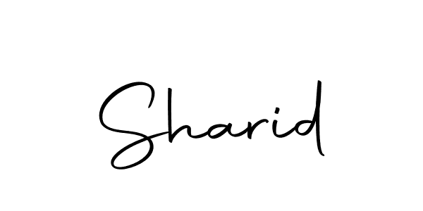 Design your own signature with our free online signature maker. With this signature software, you can create a handwritten (Autography-DOLnW) signature for name Sharid. Sharid signature style 10 images and pictures png