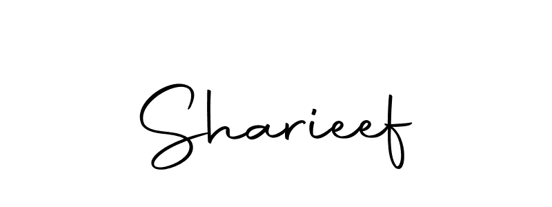 Make a beautiful signature design for name Sharieef. With this signature (Autography-DOLnW) style, you can create a handwritten signature for free. Sharieef signature style 10 images and pictures png