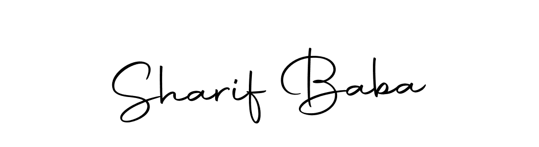 Create a beautiful signature design for name Sharif Baba. With this signature (Autography-DOLnW) fonts, you can make a handwritten signature for free. Sharif Baba signature style 10 images and pictures png