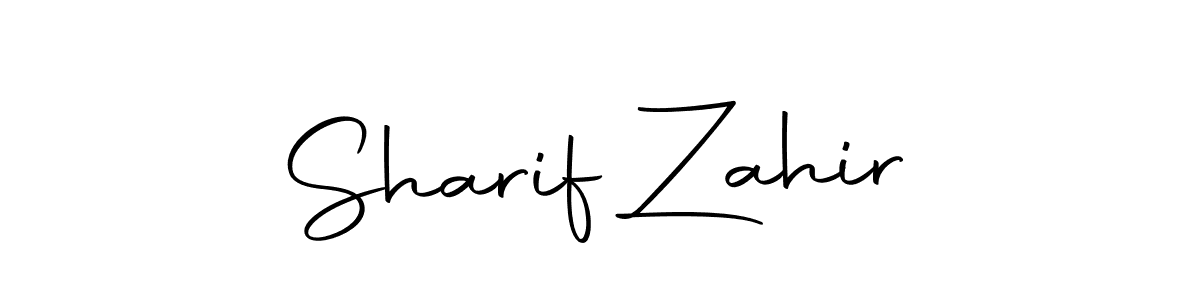 Create a beautiful signature design for name Sharif Zahir. With this signature (Autography-DOLnW) fonts, you can make a handwritten signature for free. Sharif Zahir signature style 10 images and pictures png