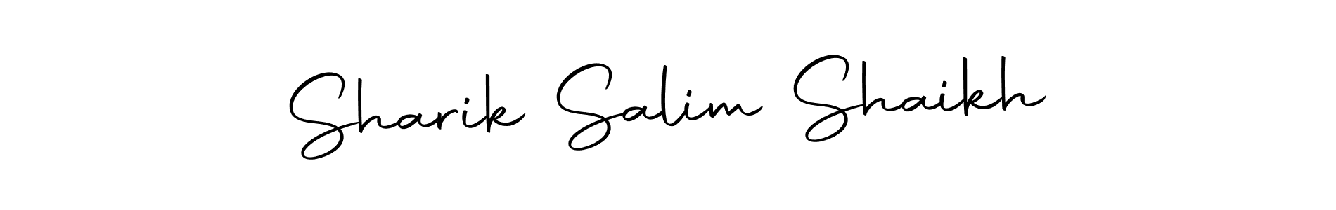 Create a beautiful signature design for name Sharik Salim Shaikh. With this signature (Autography-DOLnW) fonts, you can make a handwritten signature for free. Sharik Salim Shaikh signature style 10 images and pictures png