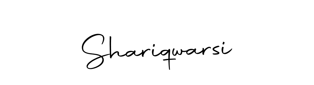 You should practise on your own different ways (Autography-DOLnW) to write your name (Shariqwarsi) in signature. don't let someone else do it for you. Shariqwarsi signature style 10 images and pictures png