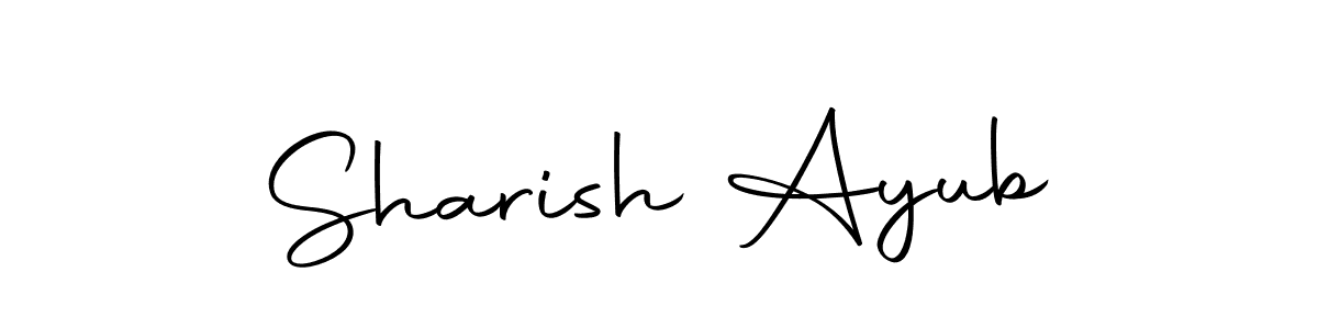Also we have Sharish Ayub name is the best signature style. Create professional handwritten signature collection using Autography-DOLnW autograph style. Sharish Ayub signature style 10 images and pictures png