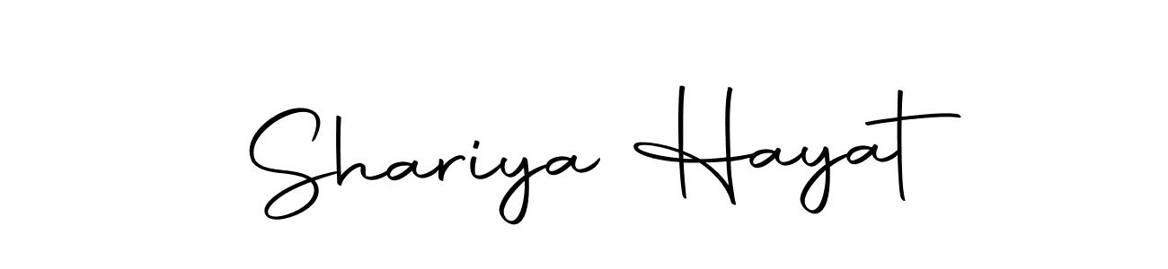 It looks lik you need a new signature style for name Shariya Hayat. Design unique handwritten (Autography-DOLnW) signature with our free signature maker in just a few clicks. Shariya Hayat signature style 10 images and pictures png