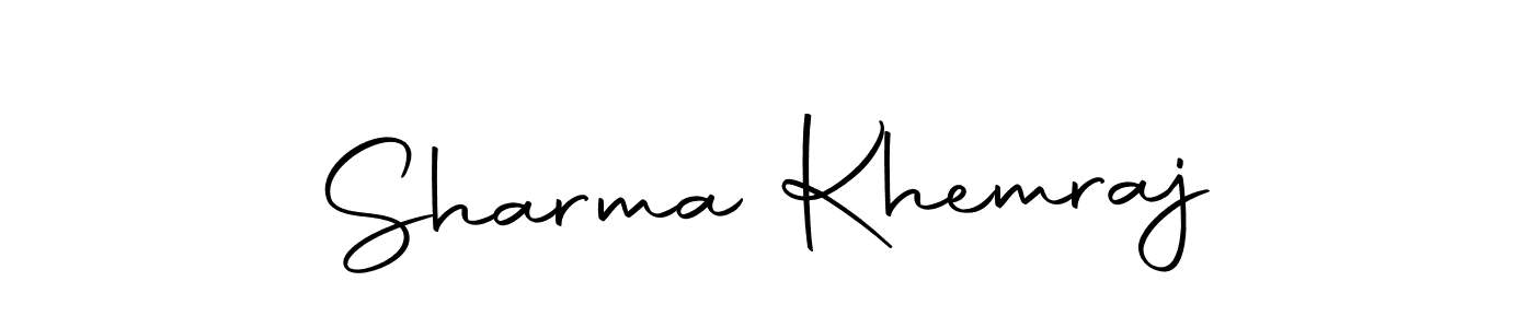 Create a beautiful signature design for name Sharma Khemraj. With this signature (Autography-DOLnW) fonts, you can make a handwritten signature for free. Sharma Khemraj signature style 10 images and pictures png