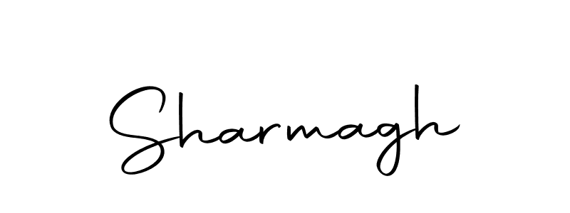 Create a beautiful signature design for name Sharmagh. With this signature (Autography-DOLnW) fonts, you can make a handwritten signature for free. Sharmagh signature style 10 images and pictures png