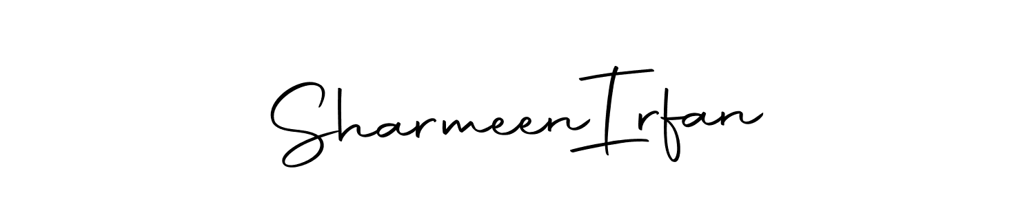 Design your own signature with our free online signature maker. With this signature software, you can create a handwritten (Autography-DOLnW) signature for name Sharmeen  Irfan. Sharmeen  Irfan signature style 10 images and pictures png