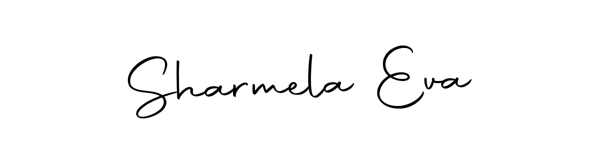 It looks lik you need a new signature style for name Sharmela Eva. Design unique handwritten (Autography-DOLnW) signature with our free signature maker in just a few clicks. Sharmela Eva signature style 10 images and pictures png