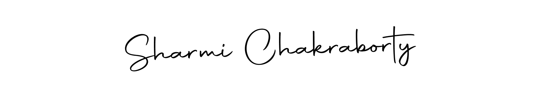 Make a short Sharmi Chakraborty signature style. Manage your documents anywhere anytime using Autography-DOLnW. Create and add eSignatures, submit forms, share and send files easily. Sharmi Chakraborty signature style 10 images and pictures png
