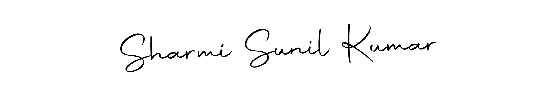 Design your own signature with our free online signature maker. With this signature software, you can create a handwritten (Autography-DOLnW) signature for name Sharmi Sunil Kumar. Sharmi Sunil Kumar signature style 10 images and pictures png