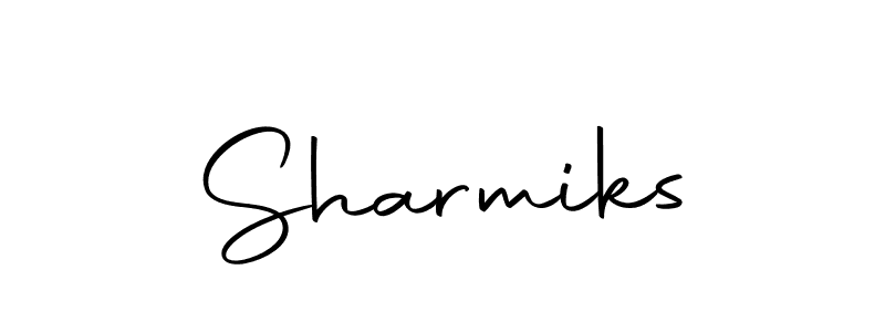 How to make Sharmiks signature? Autography-DOLnW is a professional autograph style. Create handwritten signature for Sharmiks name. Sharmiks signature style 10 images and pictures png