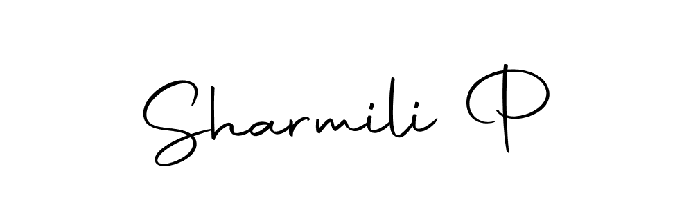 How to make Sharmili P signature? Autography-DOLnW is a professional autograph style. Create handwritten signature for Sharmili P name. Sharmili P signature style 10 images and pictures png