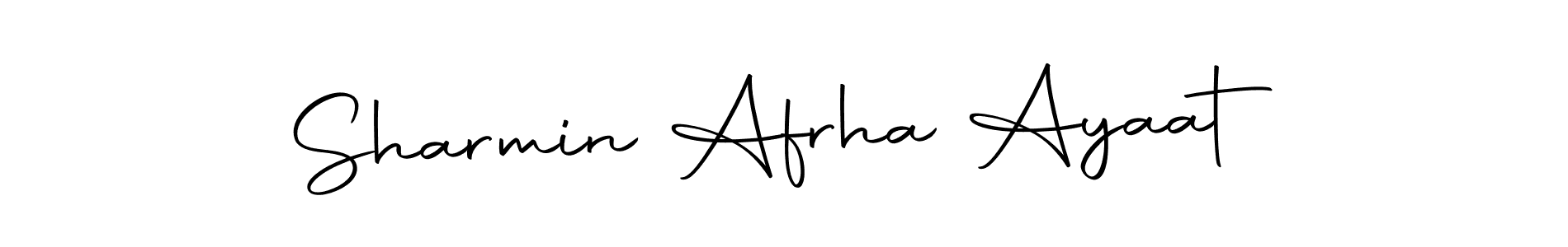 Check out images of Autograph of Sharmin Afrha Ayaat name. Actor Sharmin Afrha Ayaat Signature Style. Autography-DOLnW is a professional sign style online. Sharmin Afrha Ayaat signature style 10 images and pictures png